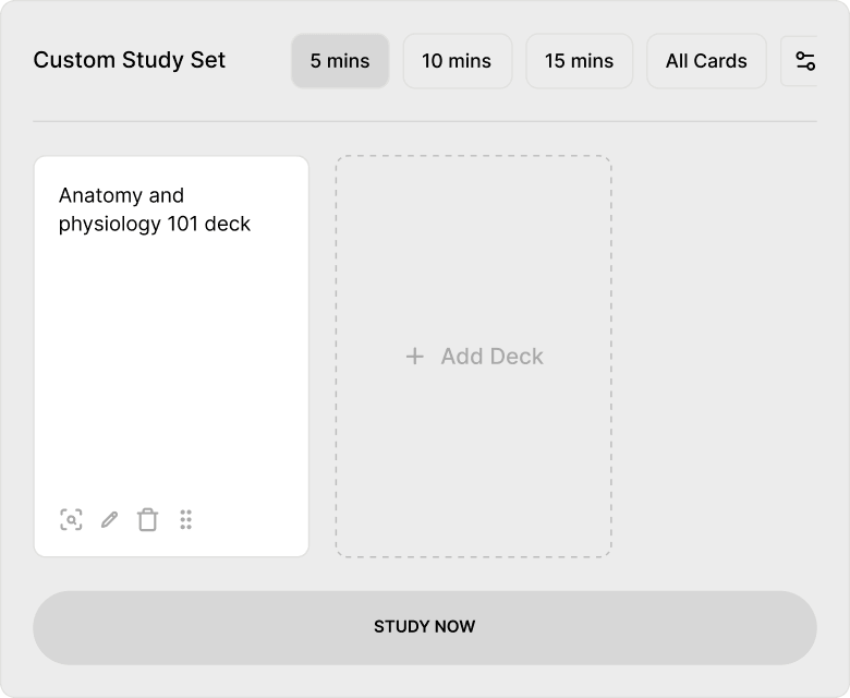 Custom study set in Flipkall